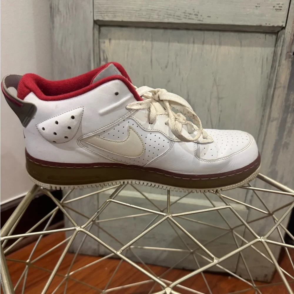 Nike AJF Air Jordon Fusion White Varsity Red Sneakers Men's 11